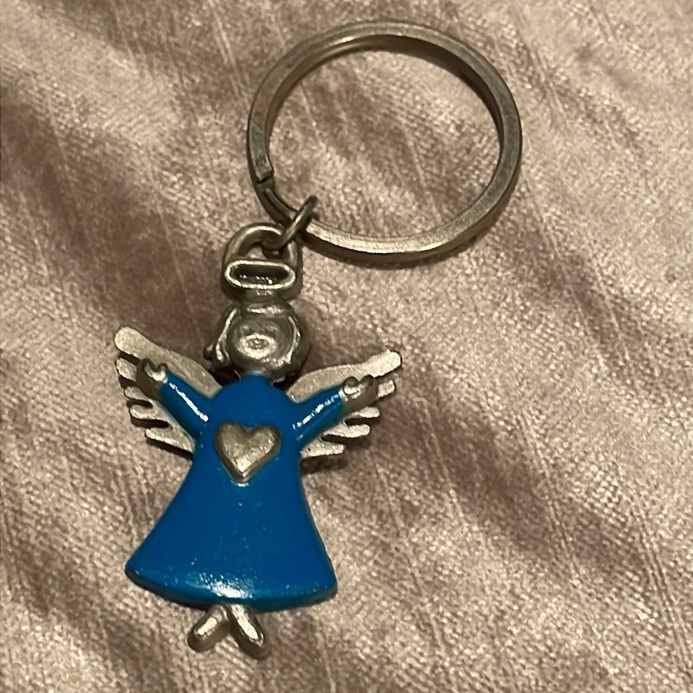 Vintage 80’s Blue Angel Key Ring